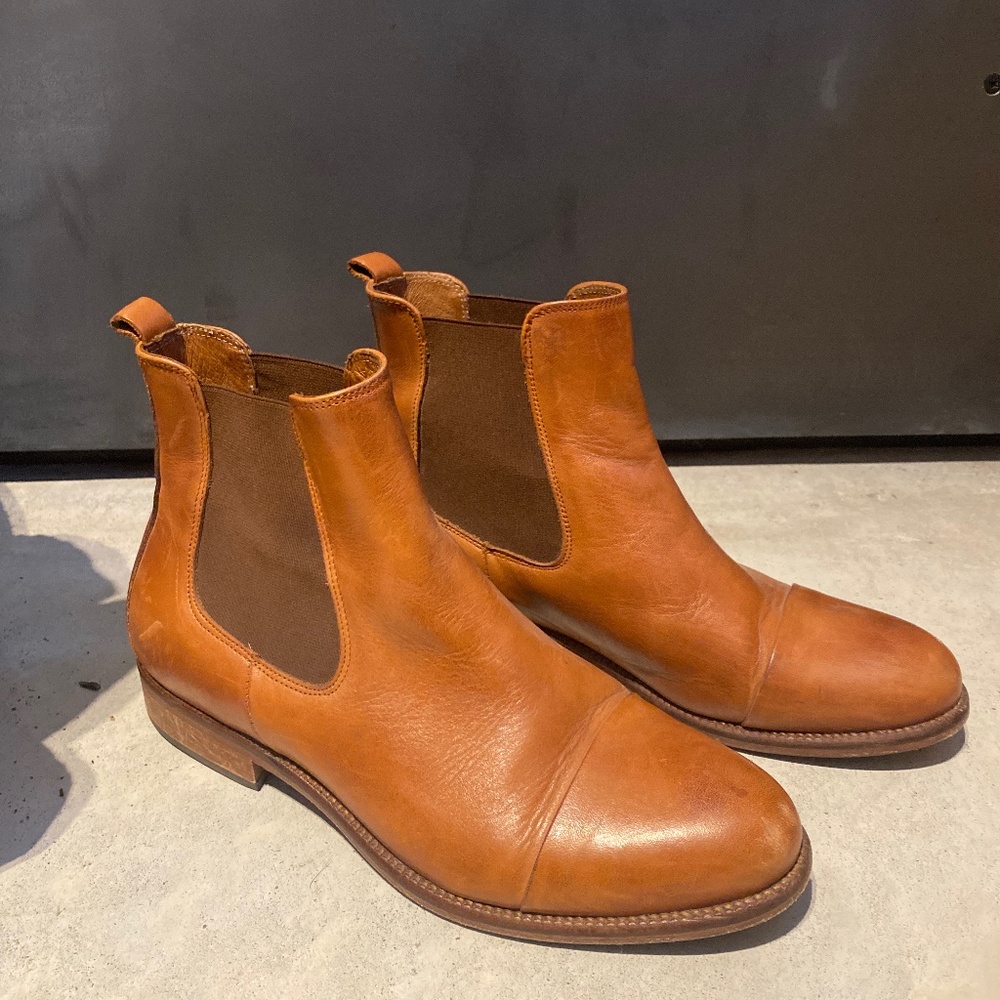 Ten Points leather Chelsea boot - sz 38